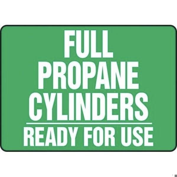 Accuform CYLINDER COMPRESSED GAS SIGN MWLD512XP MWLD512XP - main